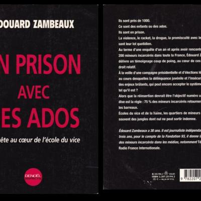 Biblio en prison avec des ados edouard zambeaux